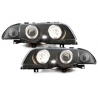 Headlights suitable for BMW E46 4d 98-01 2 Halo Rims Black Headlights suitable for BMW E46 4d 98-01 2 Halo Rims Black