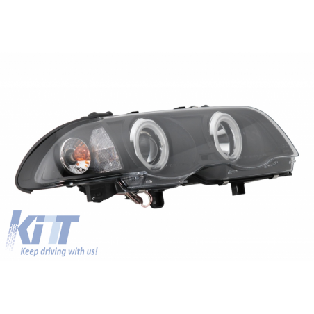 Headlights suitable for BMW E46 Limo (1998-2001) 2 CCFL Angeleyes Rings Headlights suitable for BMW E46 Limo (1998-2001) 2 CCFL Angeleyes Rings