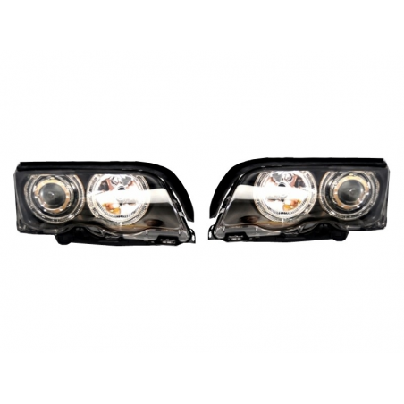 Angel Eyes Headlights suitable for BMW 3 Series E46 (1998-2001) Black Edition Angel Eyes Headlights suitable for BMW 3 Series E46 (1998-2001) Black Edition