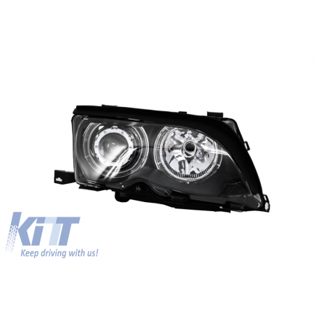 Angel Eyes Headlights suitable for BMW 3 Series E46 (2001-2004) Black Edition Angel Eyes Headlights suitable for BMW 3 Series E46 (2001-2004) Black Edition