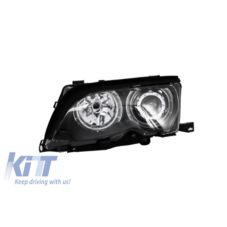 Angel Eyes Headlights suitable for BMW 3 Series E46 (2001-2004) Black Edition Angel Eyes Headlights suitable for BMW 3 Series E46 (2001-2004) Black Edition
