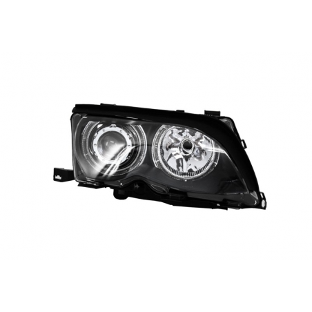 Angel Eyes Headlights suitable for BMW 3 Series E46 (2001-2004) Black Edition Angel Eyes Headlights suitable for BMW 3 Series E46 (2001-2004) Black Edition