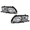 Angel Eyes Headlights suitable for BMW 3 Series E46 Coupe/Cabrio (1998-2003) Chrome Edition Angel Eyes Headlights suitable for BMW 3 Series E46 Coupe/Cabrio (1998-2003) Chrome Edition