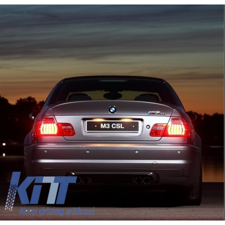 Rear Bumper suitable for BMW 3 Series E46 Coupe Cabrio (1998-2005) M3 CSL Design Rear Bumper suitable for BMW 3 Series E46 Coupe Cabrio (1998-2005) M3 CSL Design