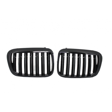 Central Grilles Kidney Grilles 3 Series suitable for BMW E46 Pre Facelift (1998-2001) X5 Piano Black Design Central Grilles Kidney Grilles 3 Series suitable for BMW E46 Pre Facelift (1998-2001) X5 Piano Black Design