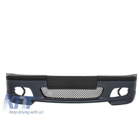 Front Bumper suitable for BMW E46 M-Technik Model with Central Grilles M Design Piano Black Assembly