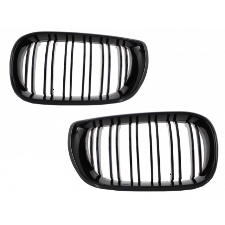 Central Grilles Kidney Grilles 3 Series suitable for BMW E46 Facelift (2001-2005) Double Stripe M Design Piano Black Central Grilles Kidney Grilles 3 Series suitable for BMW E46 Facelift (2001-2005) Double Stripe M Design Piano Black