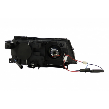 LED Angel Eyes Headlights suitable for BMW 3 Series E46 (09.2001 - 03.2005) Xenon Look Black LED Angel Eyes Headlights suitable for BMW 3 Series E46 (09.2001 - 03.2005) Xenon Look Black