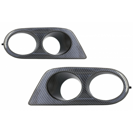Fog Lights Air Duct Covers suitable for BMW 3 Series E46 (1998-2005) M3 H-Design Carbon Film Fog Lights Air Duct Covers suitable for BMW 3 Series E46 (1998-2005) M3 H-Design Carbon Film