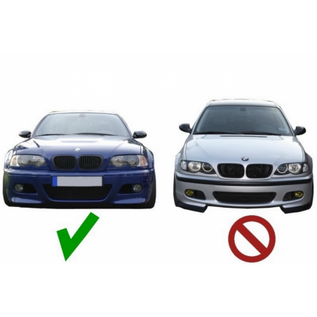 Fog Lights Air Duct Covers suitable for BMW 3 Series E46 (1998-2005) M3 H-Design Carbon Film Fog Lights Air Duct Covers suitable for BMW 3 Series E46 (1998-2005) M3 H-Design Carbon Film