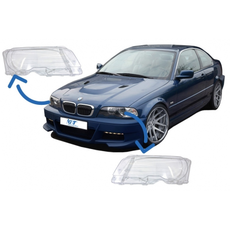 Headlights Glases suitable for BMW E46 Coupe (1998-2003) Headlights Glases suitable for BMW E46 Coupe (1998-2003)