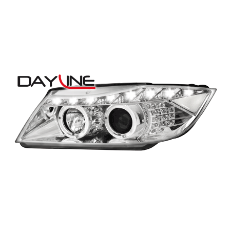 DAYLINE headlights suitable for BMW E90 05+_2 halo rims_drl optic_LED_chr DAYLINE headlights suitable for BMW E90 05+_2 halo rims_drl optic_LED_chr