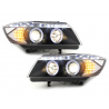 DAYLINE Headlights suitable for BMW E90 E91 05+ 2 Halo Rims Drl Optic LED Black DAYLINE Headlights suitable for BMW E90 E91 05+ 2 Halo Rims Drl Optic LED Black
