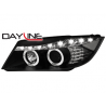 DAYLINE Headlights suitable for BMW E90 E91 05+ 2 Halo Rims Drl Optic LED Black DAYLINE Headlights suitable for BMW E90 E91 05+ 2 Halo Rims Drl Optic LED Black