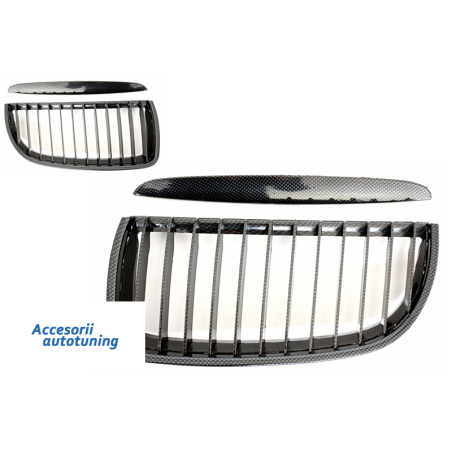 Suitable for BMW 3 Series E90 Non Facelift (05-09) Grilles Kidney Carbon Fiber Design Suitable for BMW 3 Series E90 Non Facelift (05-09) Grilles Kidney Carbon Fiber Design