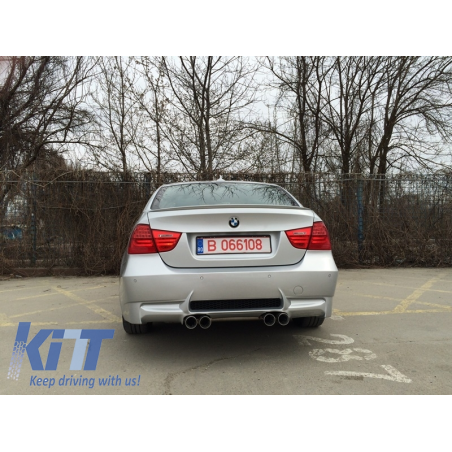 Rear Bumper suitable for BMW 3 Series E90 ( 2004-2011) Middle Exhaust M3 Design without PDC