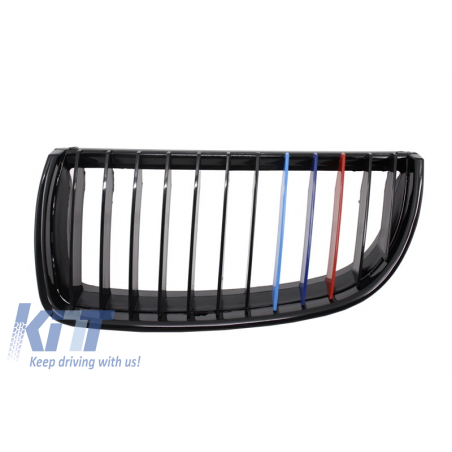 Central Grilles Kidney Grilles suitable for BMW 3 Series E90 (2005-2009) Pre Facelift M-Power 3 Color Design Central Grilles Kidney Grilles suitable for BMW 3 Series E90 (2005-2009) Pre Facelift M-Power 3 Color Design