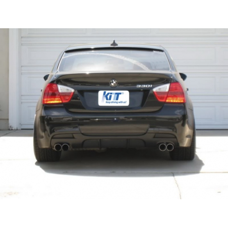 Rear Bumper Twin Double Diffuser suitable for BMW E90 3 Series M Performance Design (2004-2012) Rear Bumper Twin Double Diffuser suitable for BMW E90 3 Series M Performance Design (2004-2012)