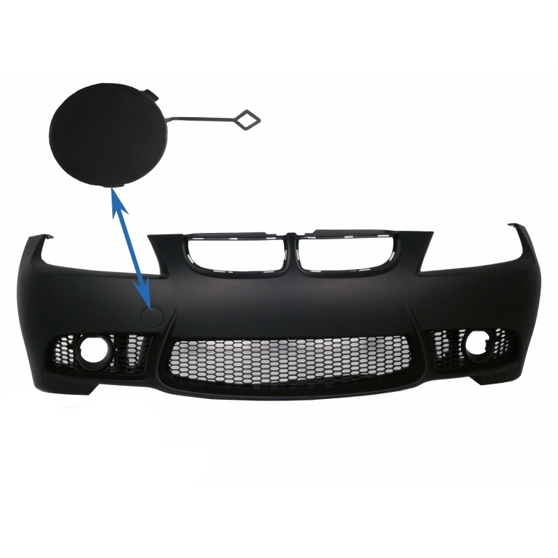 Tow Hook Cover Front bumper suitable for BMW 3 series E90 Sedan E91 Touring (04-08) (Non LCI) M3 Design Tow Hook Cover Front bumper suitable for BMW 3 series E90 Sedan E91 Touring (04-08) (Non LCI) M3 Design