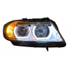 Headlights 3D LED Angel Eyes suitable for BMW E90/E91 (2005-2008) U-Type Chrome HID Headlights 3D LED Angel Eyes suitable for BMW E90/E91 (2005-2008) U-Type Chrome HID