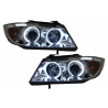 Headlights Angel Eyes suitable for BMW 3 Series E90/E91 (2005-2008) CCFL Chrome Headlights Angel Eyes suitable for BMW 3 Series E90/E91 (2005-2008) CCFL Chrome