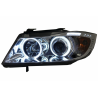 Headlights Angel Eyes suitable for BMW 3 Series E90/E91 (2005-2008) CCFL Chrome Headlights Angel Eyes suitable for BMW 3 Series E90/E91 (2005-2008) CCFL Chrome