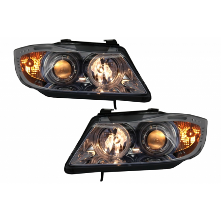 Headlights Angel Eyes suitable for BMW 3 Series E90/E91 (2005-2008) CCFL Chrome Headlights Angel Eyes suitable for BMW 3 Series E90/E91 (2005-2008) CCFL Chrome