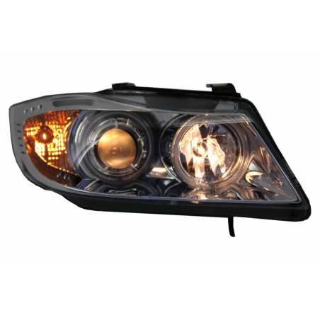 Headlights Angel Eyes suitable for BMW 3 Series E90/E91 (2005-2008) CCFL Chrome Headlights Angel Eyes suitable for BMW 3 Series E90/E91 (2005-2008) CCFL Chrome