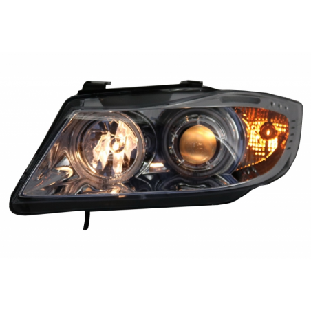 Headlights Angel Eyes suitable for BMW 3 Series E90/E91 (2005-2008) CCFL Chrome Headlights Angel Eyes suitable for BMW 3 Series E90/E91 (2005-2008) CCFL Chrome