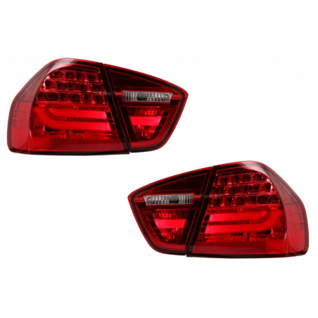 LED Taillights suitable for BMW 3 Series E90 (2005-2008) LED Light Bar LCI Design Red/Smoke LED Taillights suitable for BMW 3 Series E90 (2005-2008) LED Light Bar LCI Design Red/Smoke
