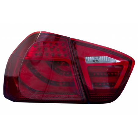 LED Taillights suitable for BMW 3 Series E90 (2005-2008) LED Light Bar LCI Design Red/Black LED Taillights suitable for BMW 3 Series E90 (2005-2008) LED Light Bar LCI Design Red/Black