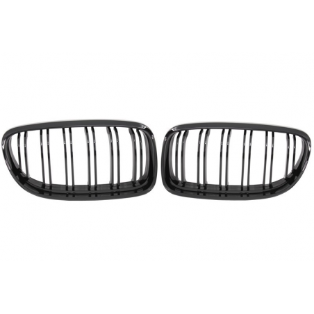 Front Grilles suitable for BMW E90 LCI Seria 3 (2008-2011) Double Stripe M Design Piano Black Front Grilles suitable for BMW E90 LCI Seria 3 (2008-2011) Double Stripe M Design Piano Black