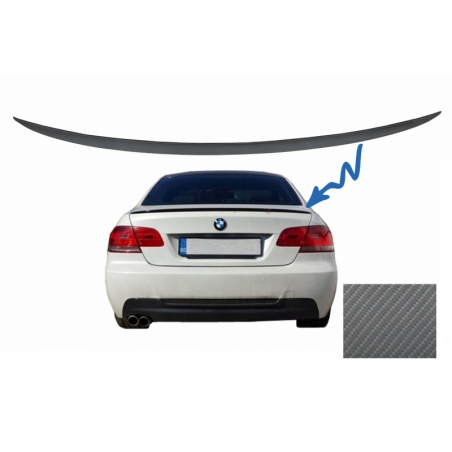 Trunk Boot Lid Spoiler suitable for BMW 3 Series E92 E93 (2006-2012) Coupe Cabrio M3 Design Carbon Film Trunk Boot Lid Spoiler suitable for BMW 3 Series E92 E93 (2006-2012) Coupe Cabrio M3 Design Carbon Film
