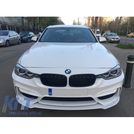 Central Grilles Kidney Grilles suitable for BMW 3 Series F30 F31 Double Stripe M Design Piano Black Central Grilles Kidney Grilles suitable for BMW 3 Series F30 F31 Double Stripe M Design Piano Black