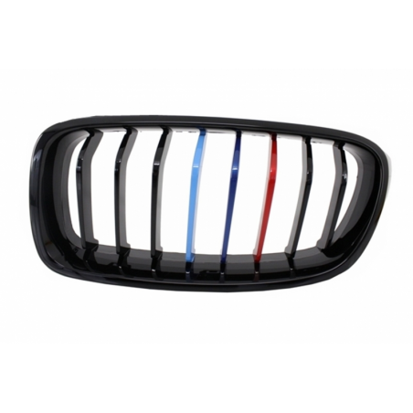 Front Grilles suitable for BMW 3 Series F30 (2011-up) Piano Black M-Power 3 Color Design Front Grilles suitable for BMW 3 Series F30 (2011-up) Piano Black M-Power 3 Color Design