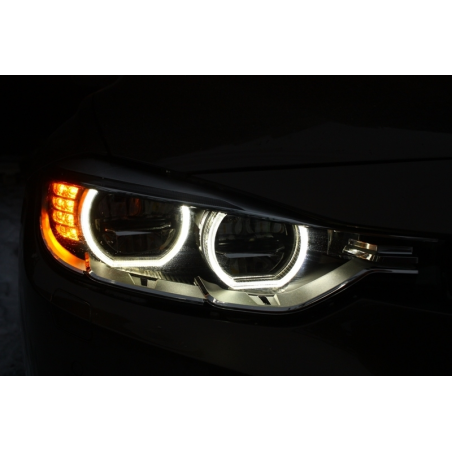 Suitable for BMW 3 Series 3er F30 F31 Sedan Touring (2011-up) Full LED Angel Eyes Headlights Suitable for BMW 3 Series 3er F30 F31 Sedan Touring (2011-up) Full LED Angel Eyes Headlights