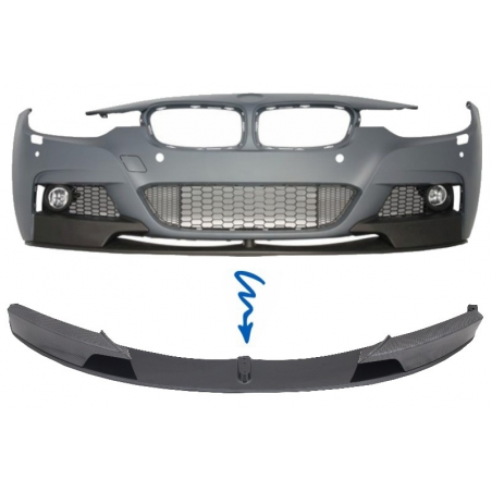 Front Bumper Spoiler Splitter suitable for BMW 3 Series F30/F31 (2011-) M-Performance Carbon Film Coating Front Bumper Spoiler Splitter suitable for BMW 3 Series F30/F31 (2011-) M-Performance Carbon Film Coating