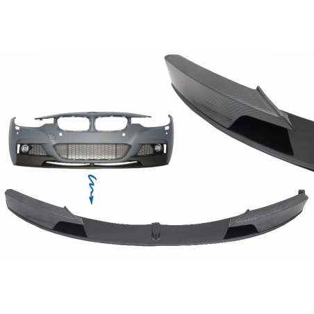 Front Bumper Spoiler Splitter suitable for BMW 3 Series F30/F31 (2011-) M-Performance Carbon Film Coating Front Bumper Spoiler Splitter suitable for BMW 3 Series F30/F31 (2011-) M-Performance Carbon Film Coating