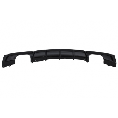 Rear Bumper Spoiler Valance Diffuser Double Outlet suitable for BMW 3 Series F30 F31 2011-up Limo Touring M Performance Design B Rear Bumper Spoiler Valance Diffuser Double Outlet suitable for BMW 3 Series F30 F31 2011-up Limo Touring M Performance Design B