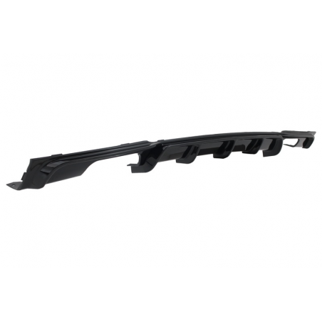 Rear Bumper Spoiler Valance Diffuser Double Outlet suitable for BMW 3 Series F30 F31 2011-up Limo Touring M Performance Design B Rear Bumper Spoiler Valance Diffuser Double Outlet suitable for BMW 3 Series F30 F31 2011-up Limo Touring M Performance Design B