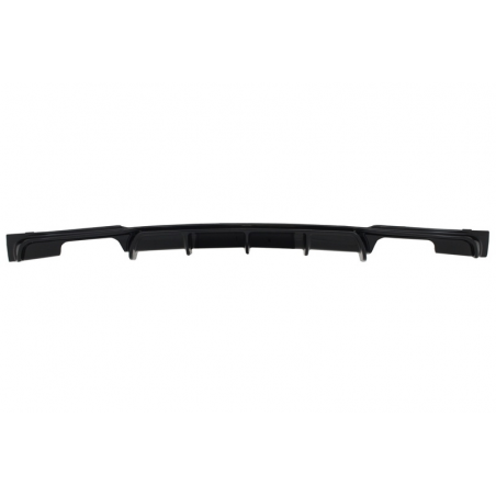 Rear Bumper Spoiler Valance Diffuser Double Outlet suitable for BMW 3 Series F30 F31 2011-up Limo Touring M Performance Design B Rear Bumper Spoiler Valance Diffuser Double Outlet suitable for BMW 3 Series F30 F31 2011-up Limo Touring M Performance Design B