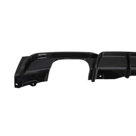Rear Bumper Spoiler Valance Diffuser Double Outlet suitable for BMW 3 Series F30 F31 2011-up Limo Touring M Performance Design B Rear Bumper Spoiler Valance Diffuser Double Outlet suitable for BMW 3 Series F30 F31 2011-up Limo Touring M Performance Design B