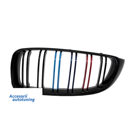 Central Grilles Kidney Grilles suitable for BMW 4 Series F32 (2013-up) Double Stripe M-Power Design Piano Black Central Grilles Kidney Grilles suitable for BMW 4 Series F32 (2013-up) Double Stripe M-Power Design Piano Black