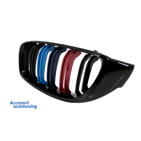 Central Grilles Kidney Grilles suitable for BMW 4 Series F32 (2013-up) Double Stripe M-Power Design Piano Black Central Grilles Kidney Grilles suitable for BMW 4 Series F32 (2013-up) Double Stripe M-Power Design Piano Black