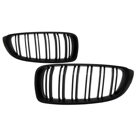 Central Grilles Kidney Grilles suitable for BMW 4 Series F32 (2013-up) Double Stripe M Design Matte Black Central Grilles Kidney Grilles suitable for BMW 4 Series F32 (2013-up) Double Stripe M Design Matte Black