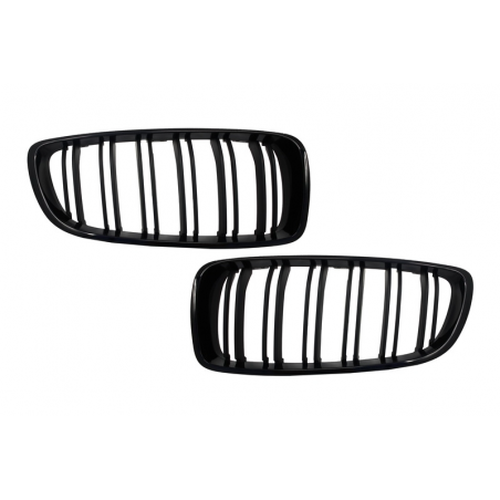 Central Grilles Kidney Grilles suitable for BMW 4 Series F32 (2013-up) Double Matt Stripe M Design Piano Black Central Grilles Kidney Grilles suitable for BMW 4 Series F32 (2013-up) Double Matt Stripe M Design Piano Black