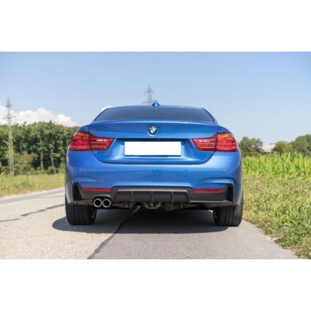 Rear Bumper Diffuser suitable for BMW F32 F33 F36 (2013-) Coupe Cabrio 4 Series M Performance Design Left Double Outlet