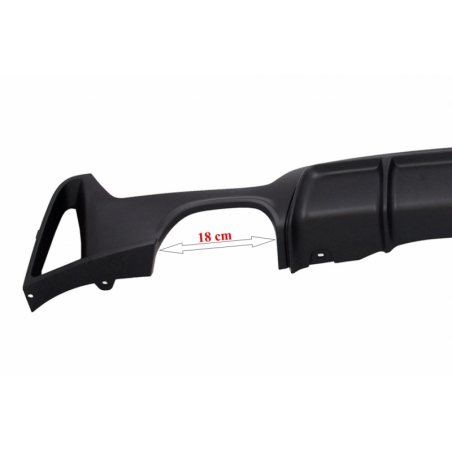 Rear Bumper Diffuser suitable for BMW F32 F33 F36 (2013-) Coupe Cabrio 4 Series M Performance Design Left Double Outlet