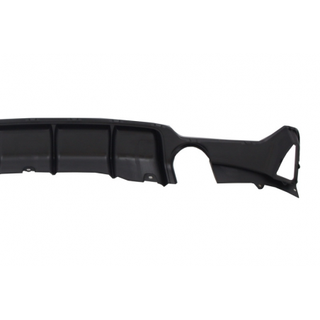 Rear Bumper Diffuser suitable for BMW F32 F33 F36 (2013-) Coupe Cabrio 4 Series M Performance Design Twin Single Outlet Rear Bumper Diffuser suitable for BMW F32 F33 F36 (2013-) Coupe Cabrio 4 Series M Performance Design Twin Single Outlet