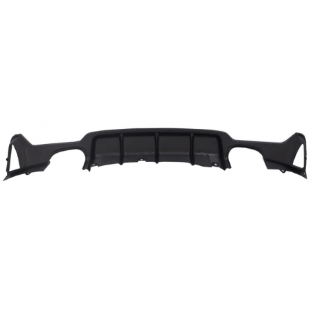 Rear Bumper Diffuser suitable for BMW F32 F33 F36 (2013-) Coupe Cabrio 4 Series M Performance Design Twin Double Outlet Rear Bumper Diffuser suitable for BMW F32 F33 F36 (2013-) Coupe Cabrio 4 Series M Performance Design Twin Double Outlet